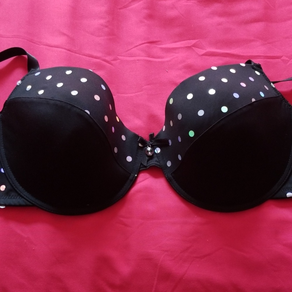 Love affair irredescecent black bra